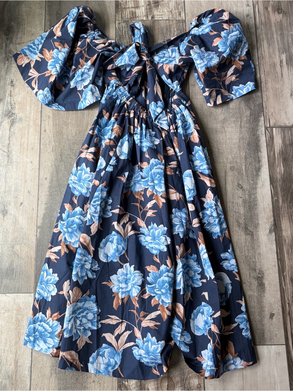 Abercrombie & Fitch Floral Midi Dress Size Small Petite - Picture 2 of 6